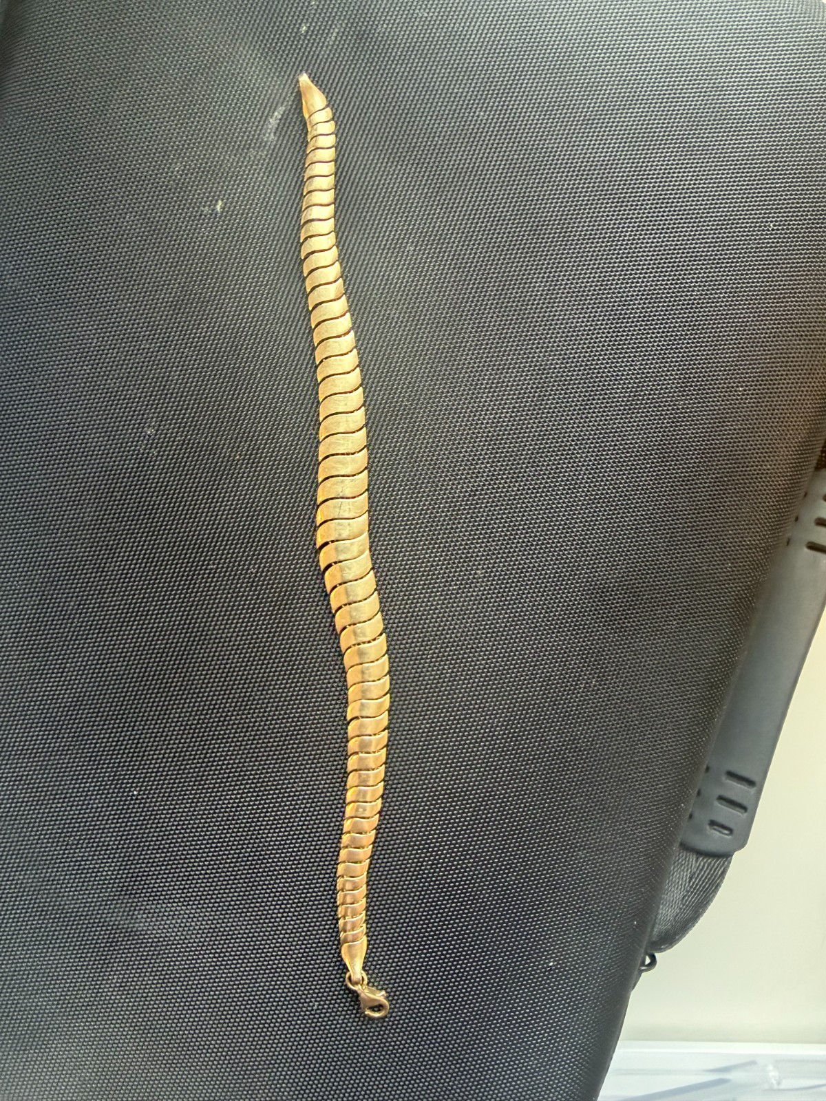 Kinn Cobra Chain Bracelet 14K Solid Gold 7.5g 9.5mm Preowned Great Condition