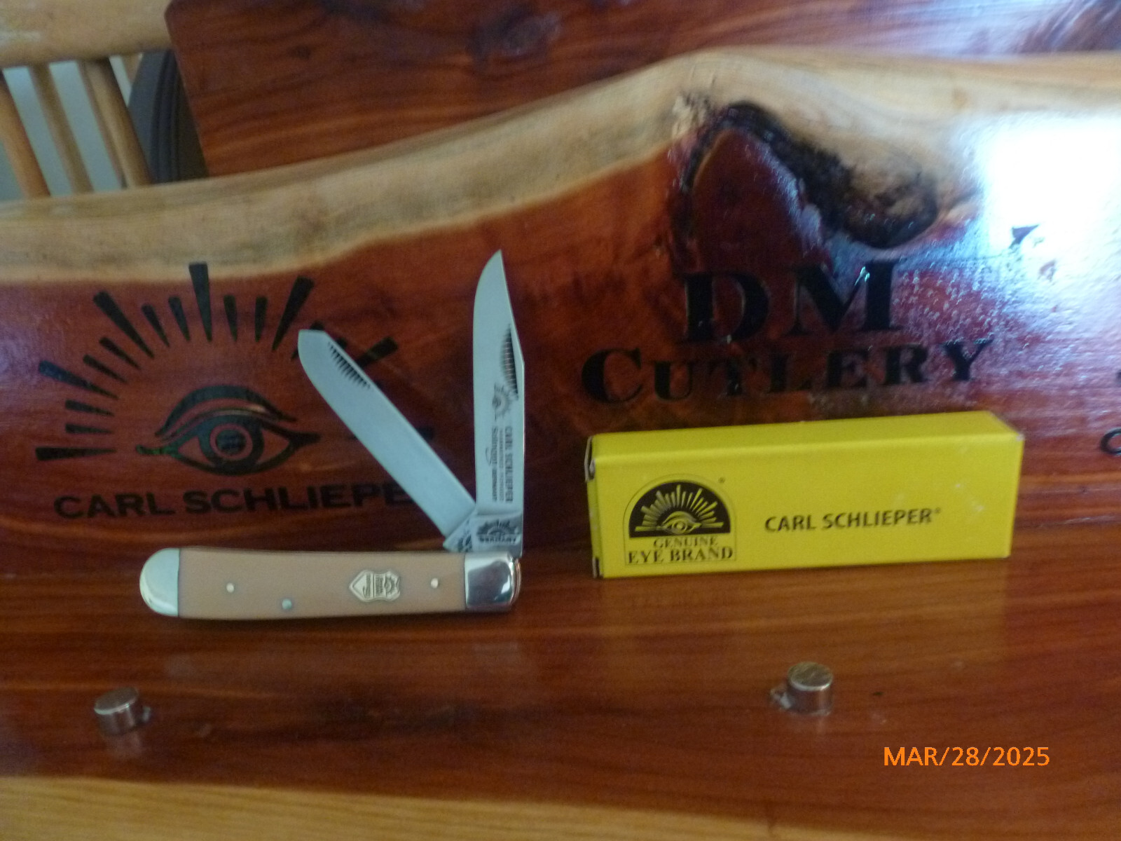 German Eye Brand Carl Schlieper Yellow Trapper #GEJY Made In Germany New in Box
