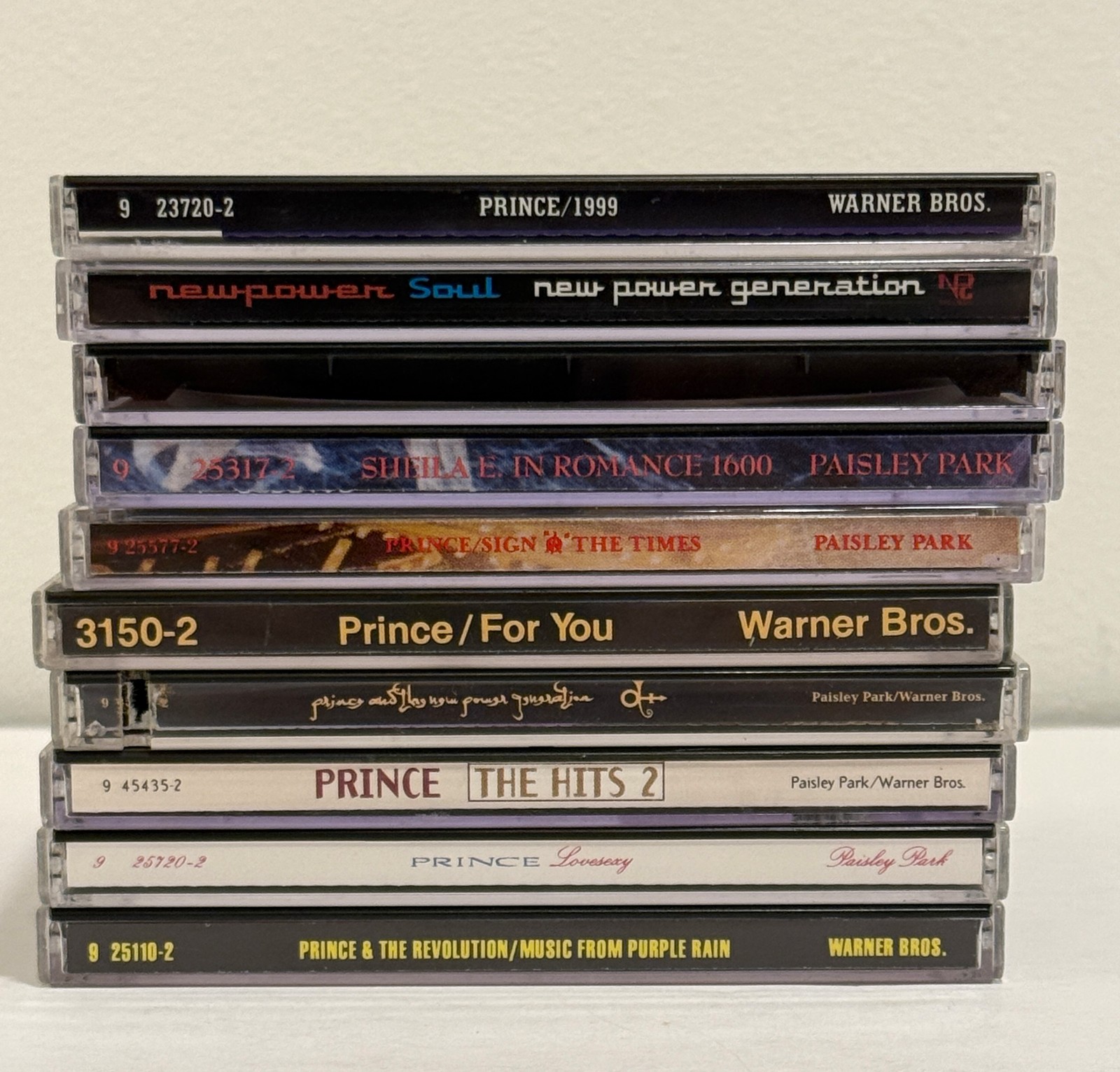 Lot of (10) Prince CDs - Purple Rain, 1999, Sign O' The Times, The Hits 2 ++