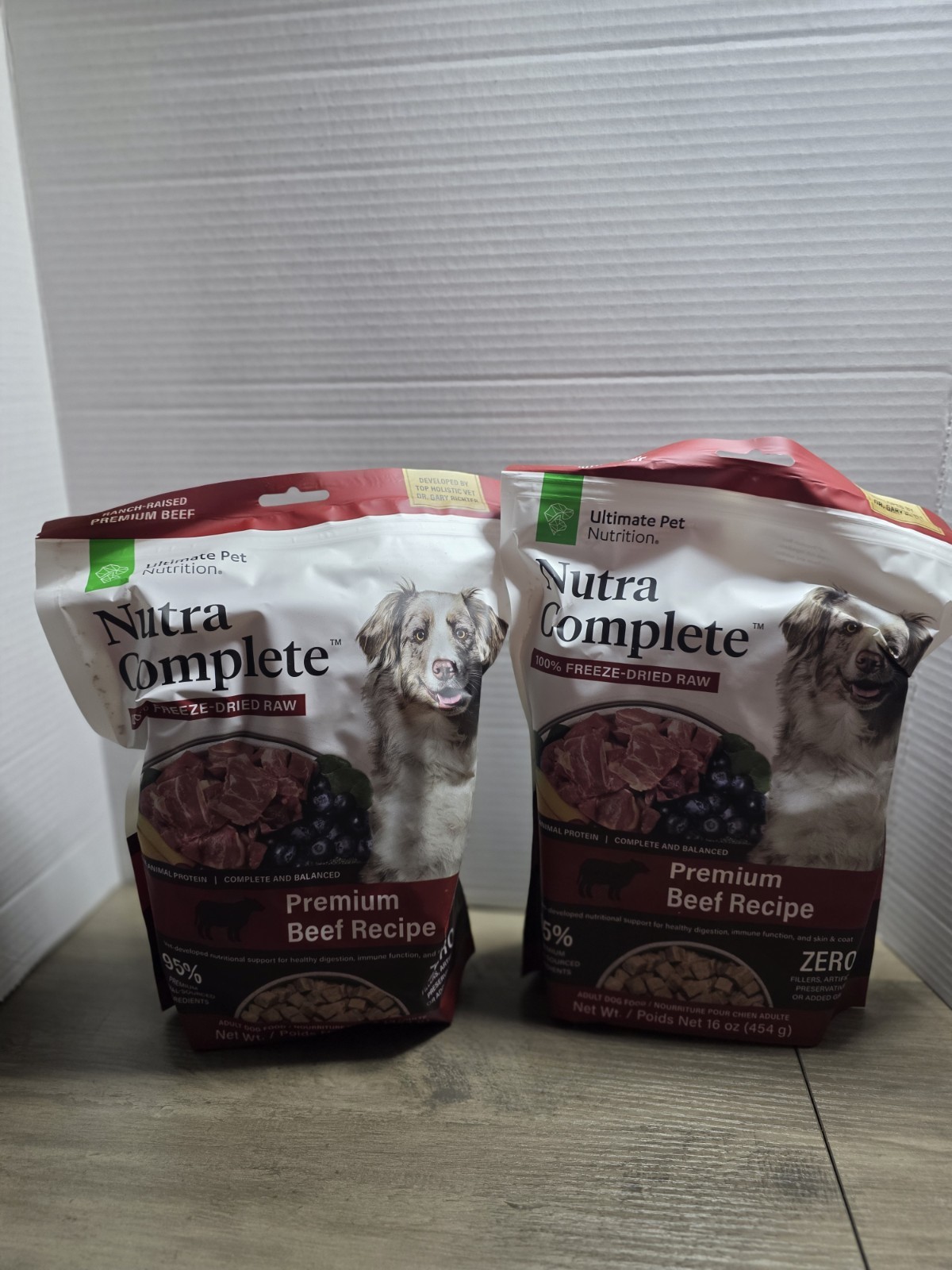 Nutra Complete Premium Beef Recipe 16 Oz 2 Bags