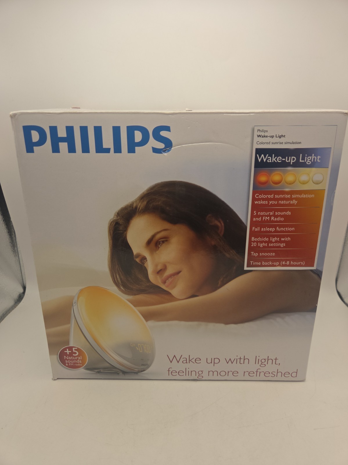 Philips SmartSleep Wake-Up Light Colored Sunrise SUNSET HF3520/60 READ
