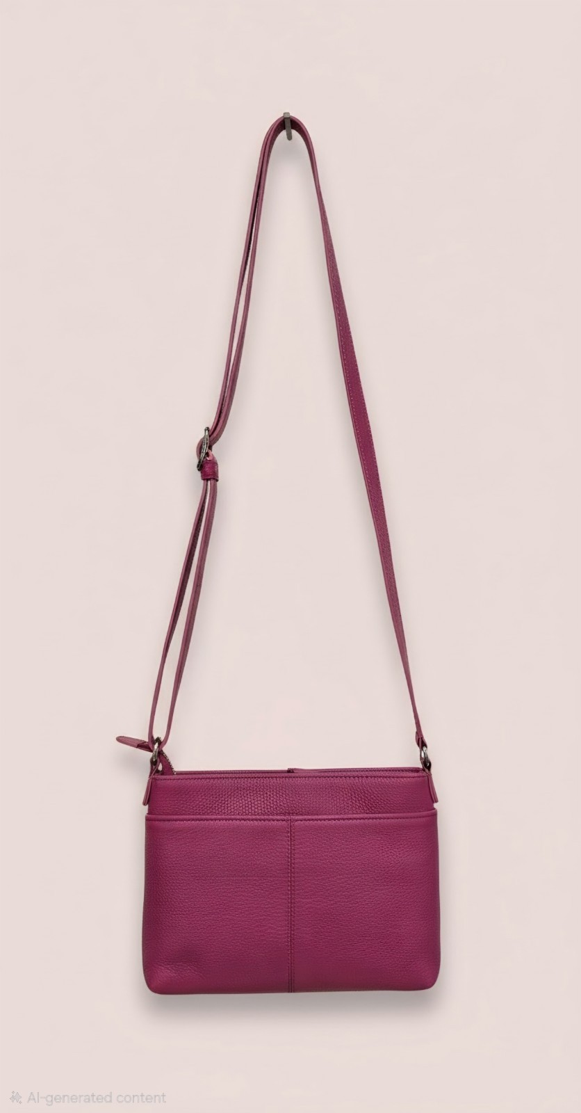 Brighton Barbados City Organizer Bag Leather Handbag - Magenta/hot pink