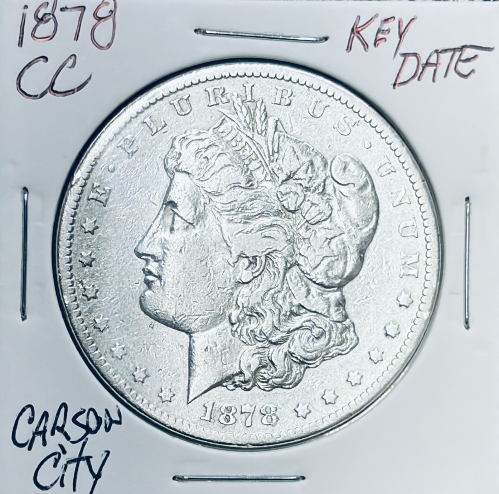 1878-CC Morgan Silver Dollar Carson City Mint $1    5206