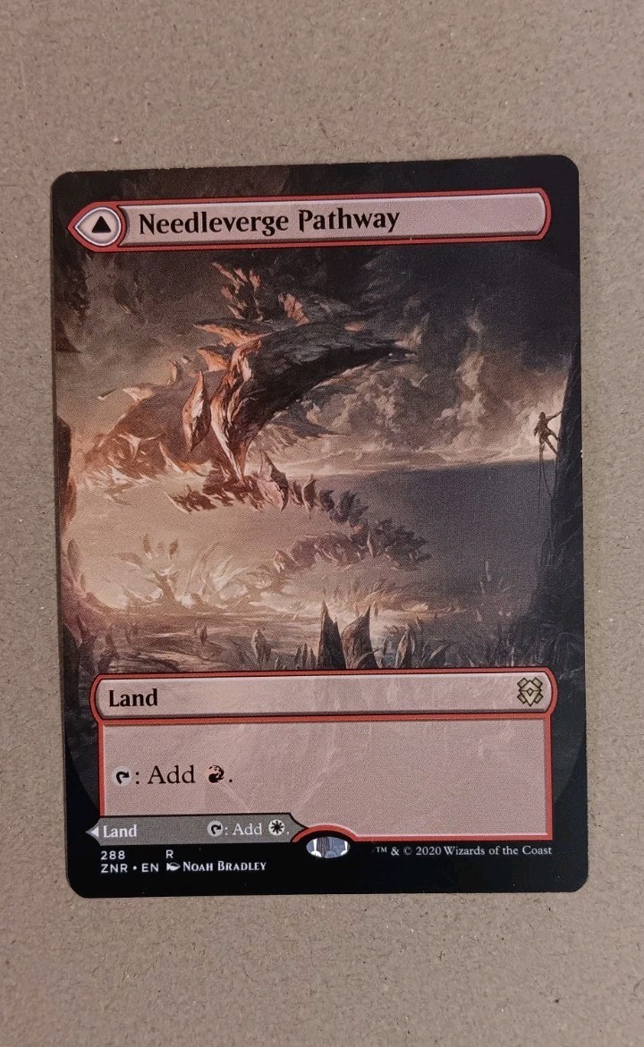 Needleverge Pathway (Borderless) #288, MTG: Zendikar Rising, English Regular LP
