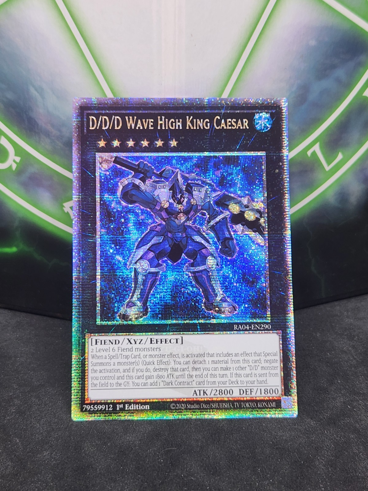 Yugioh D/D/D Wave High King Caesar RA04-EN290 Quarter Century Rare 1st Ed NM Yugioh D/D/D Wave High King Caesar RA04-EN290 Quarter Century Rare 1st Ed NM