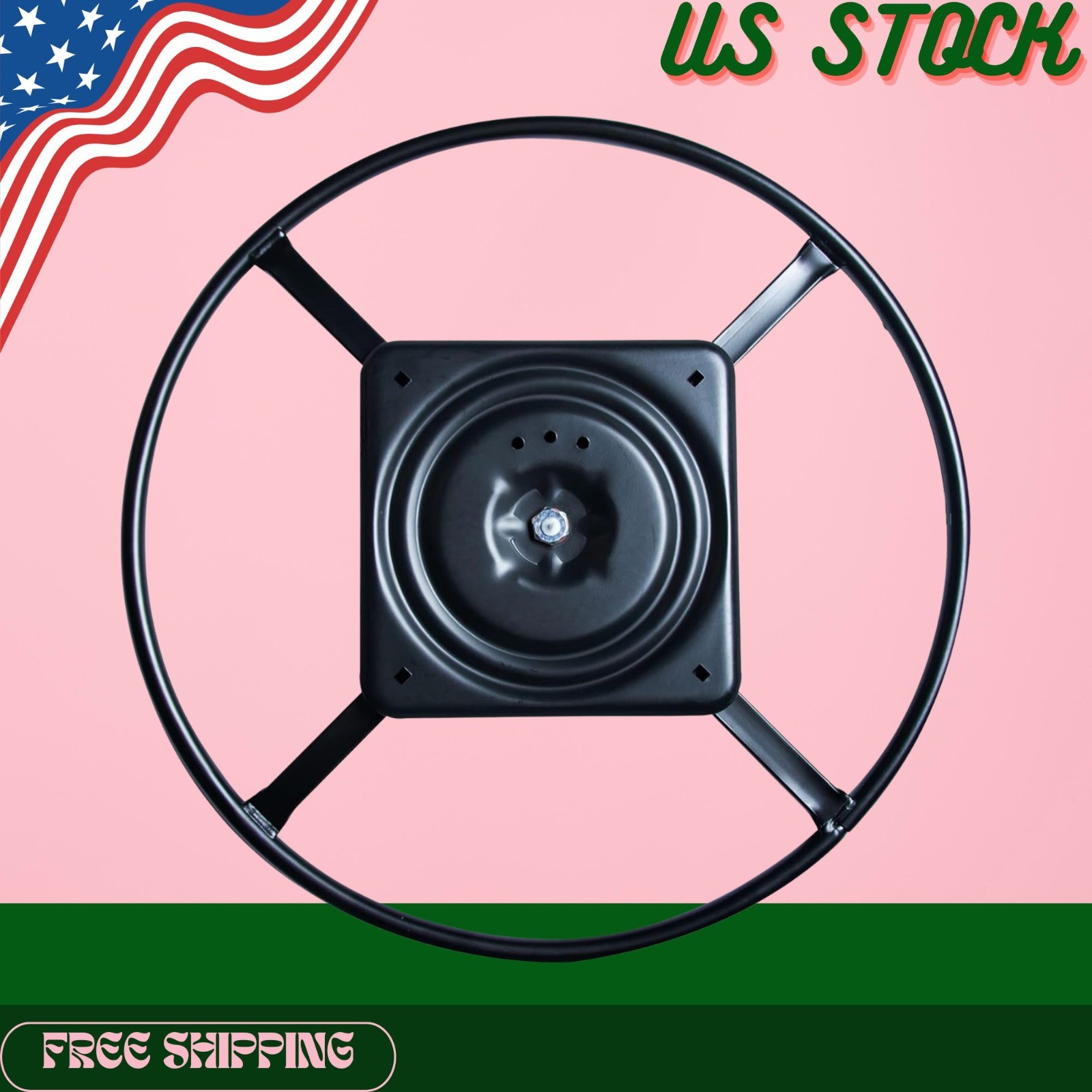 NEW 24in Heavy Duty Recliner Swivel Base Replacement w 10in Rotating Plate