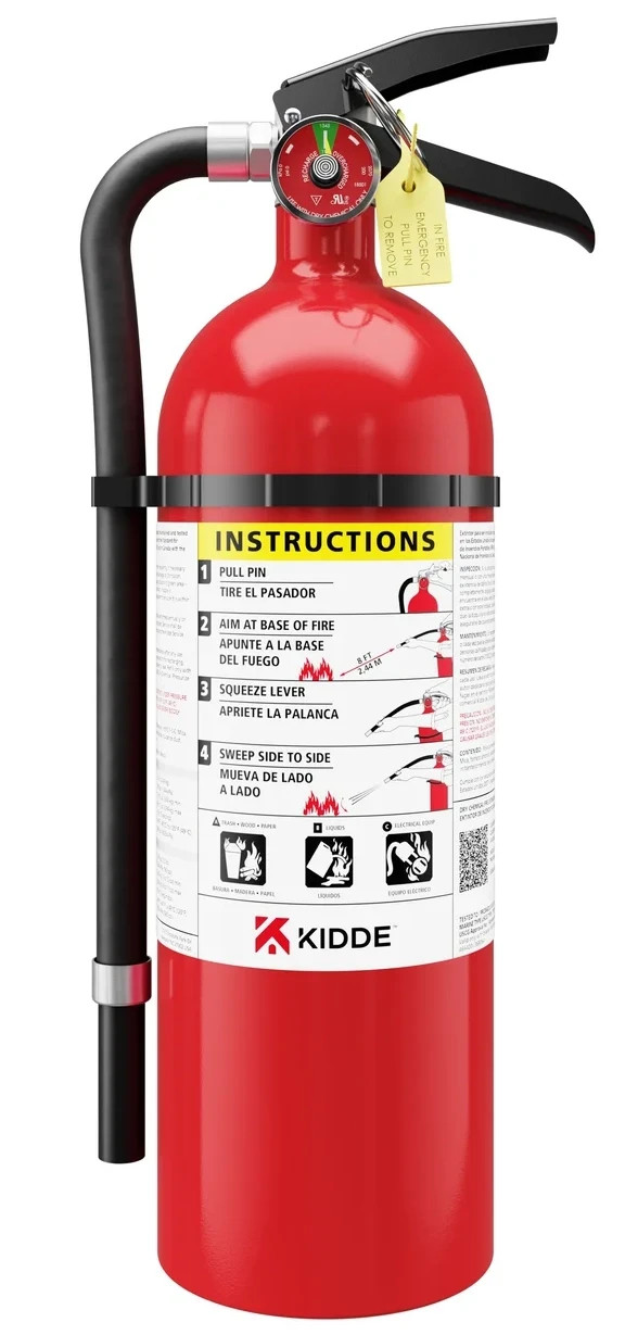 Kidde PRO 340 Commercial-Grade Fire Extinguisher 3A40BC Model PRO-5MP-1