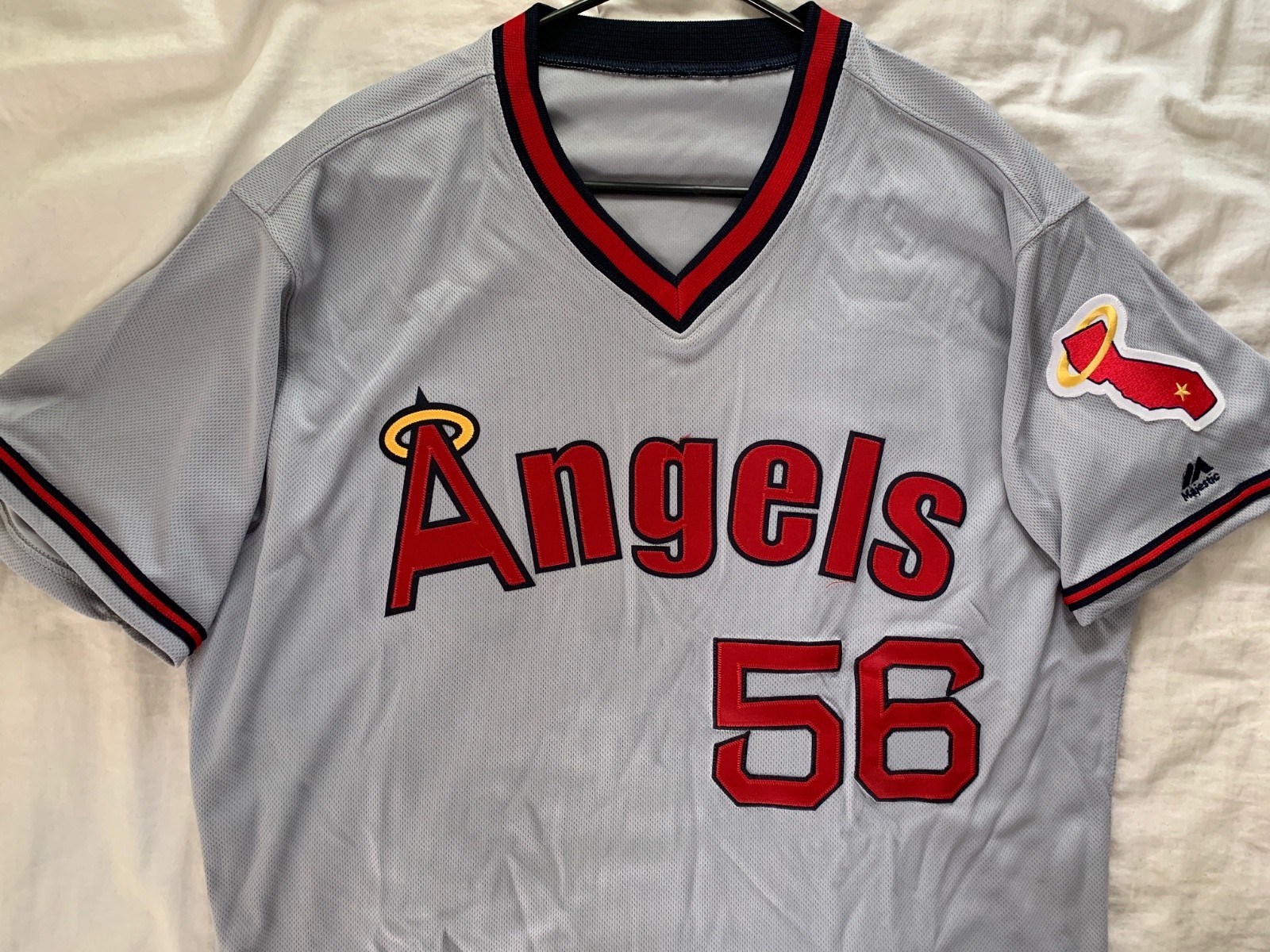 MLB Los Angeles Angels 2017 Turn Back the Clock to 1977 road jersey. Size 44
