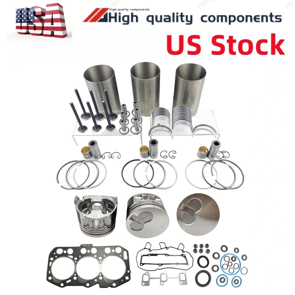 3TNV80 Overhaul Rebuild Kit for Yanmar 3TNV80 3TNV80F 3TNV80-NCJT Engine US