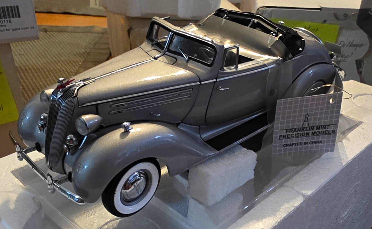 Franklin Mint Precision Models 1936 Hudson Eight Convertible 1:24 Diecast Franklin Mint Precision Models 1936 Hudson Eight Convertible 1:24 Diecast