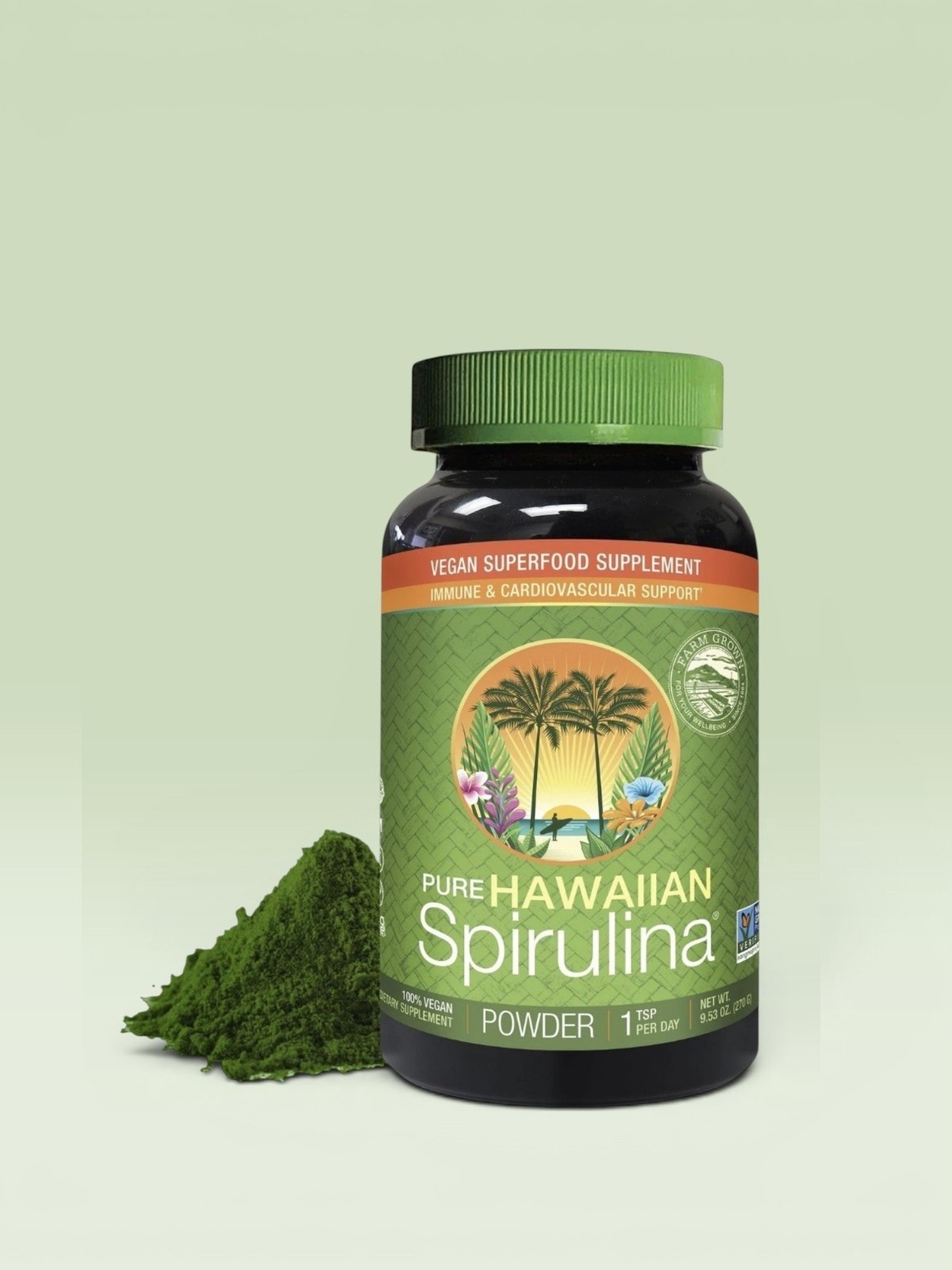 Spirulina Powder Pure Hawaii Hawaiian by Nutrex Vegan Superfood 1lb  BB: 08/2027