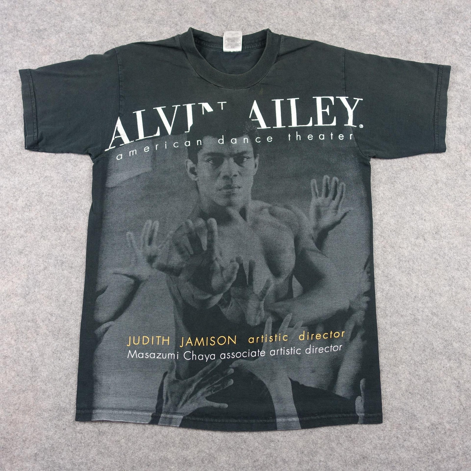 VINTAGE Alvin Ailey Shirt Mens Medium American Dance Theater All Over Print AOP