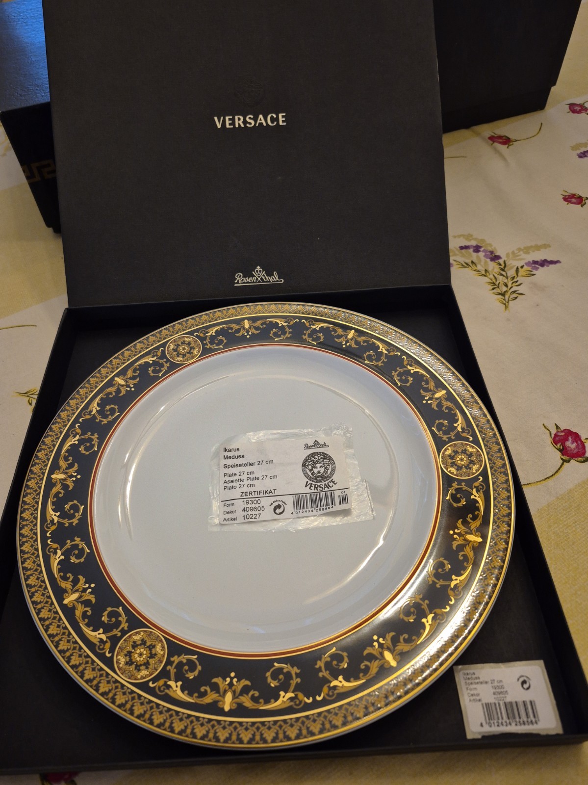 Rosenthal Versace Medusa Plate 27 In.