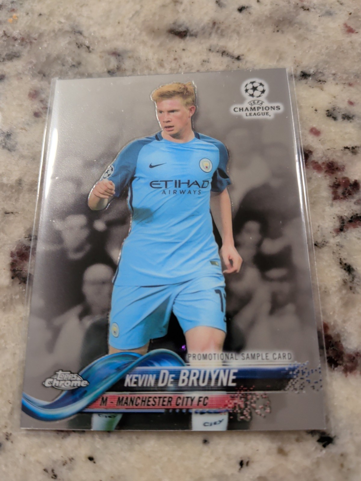 2017-18 Topps Chrome UCL Kevin De Bruyne #LG-KDB Promotional Sample Card City