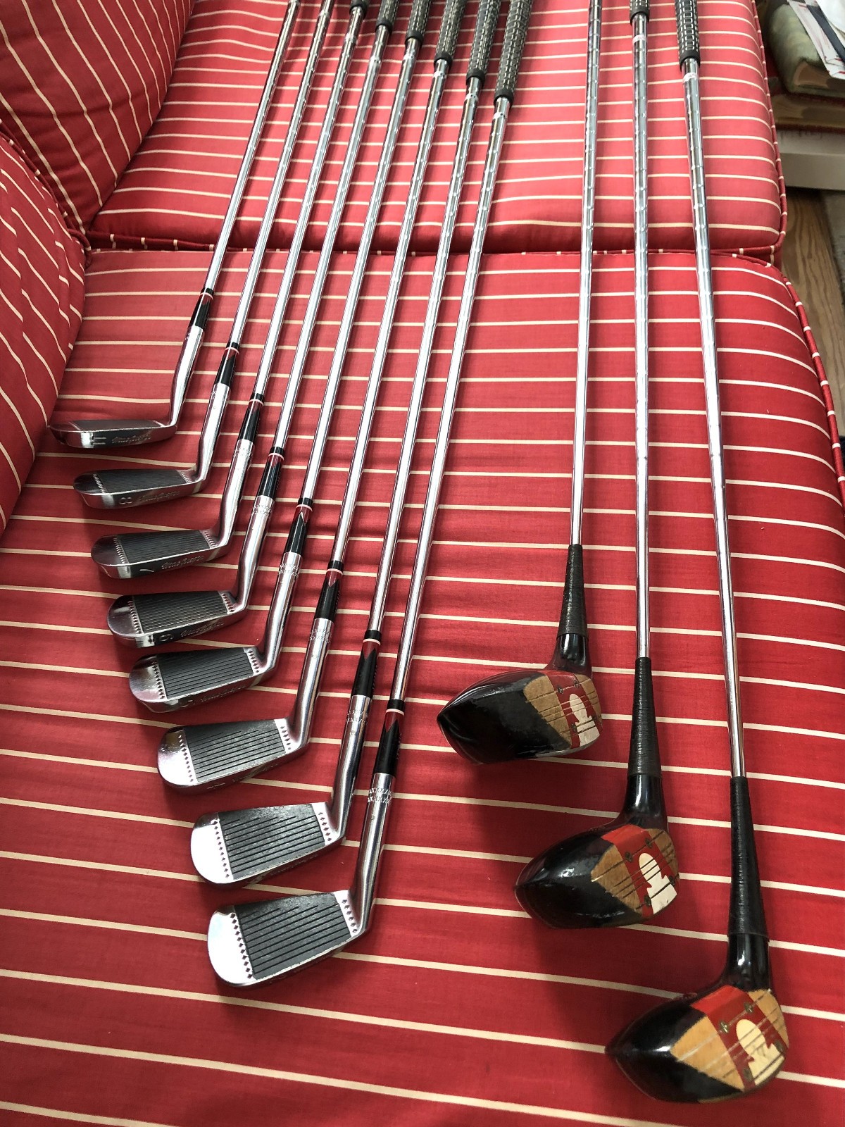 Vintage Macgregor Tourney MT2 CF 4000 Steel Irons & Woods RH Golf Club Set NICE