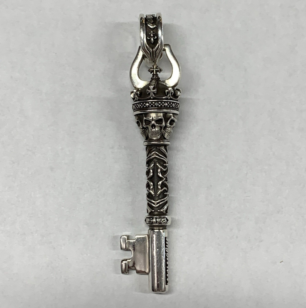 NightRider Sterling Silver 925 King\'s Key Pendant NightRider Sterling Silver 925 King\'s Key Pendant