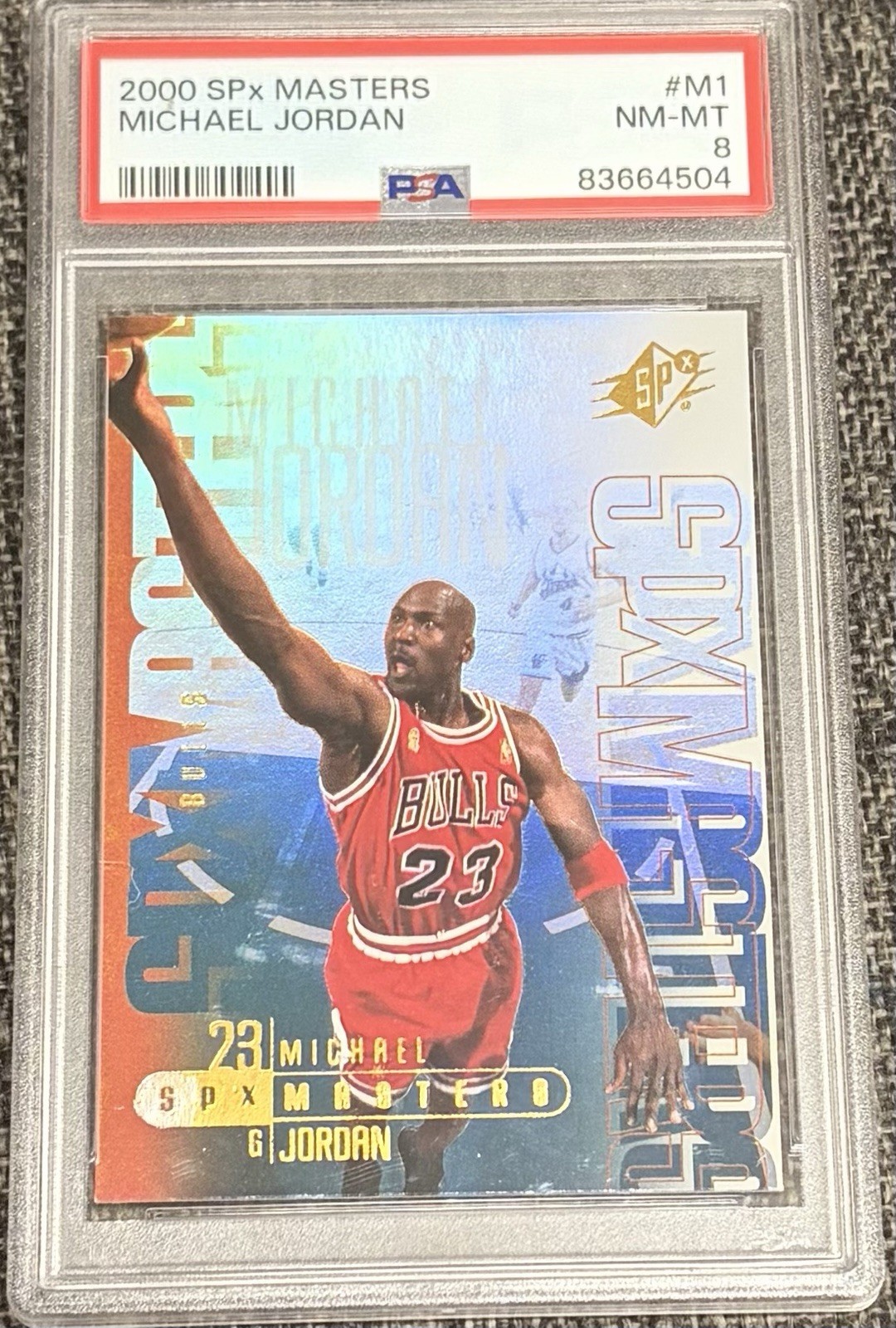 Upper Deck 2000-01 SPx Masters Michael Jordan Bulls #M1 PSA 8 Insert GOAT