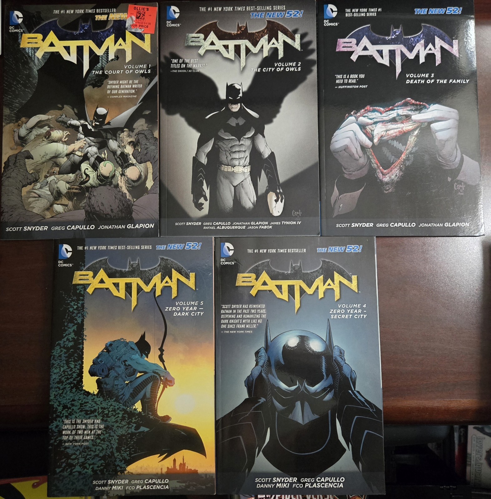 Batman The New 52 TPB Volumes 1-5 DC by Scott Snyder LN/BN