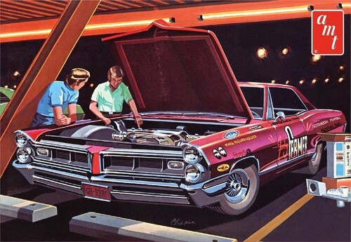 AMT 1965 Pontiac Grand Prix Show and Go 1/25 Scale Model Kit [New Toy]