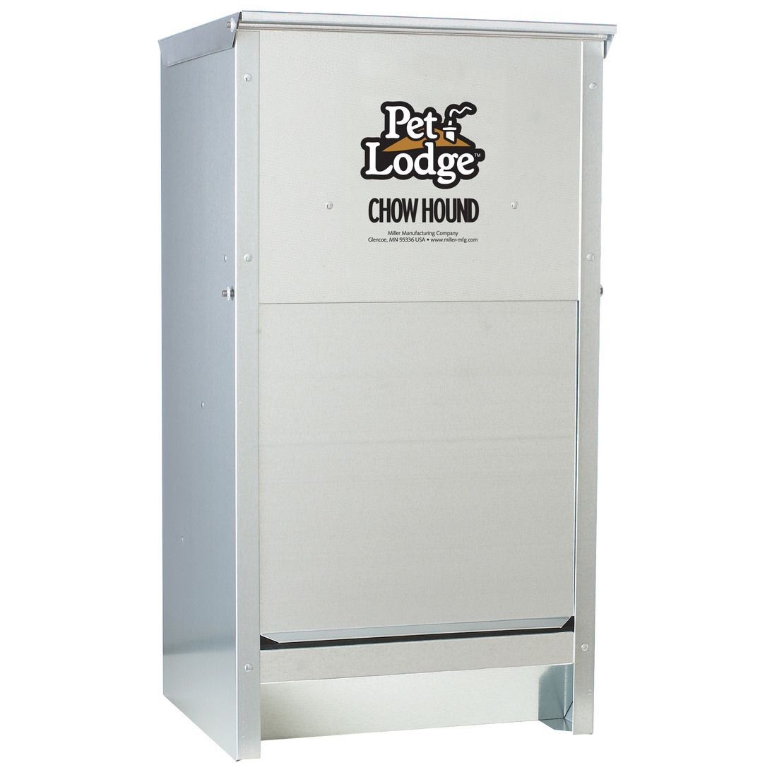 Pet Lodge Dry Food Automatic Steel Dog Feeder Chow Hound 25 Pound Capacity Pet Lodge Dry Food Automatic Steel Dog Feeder Chow Hound 25 Pound Capacity