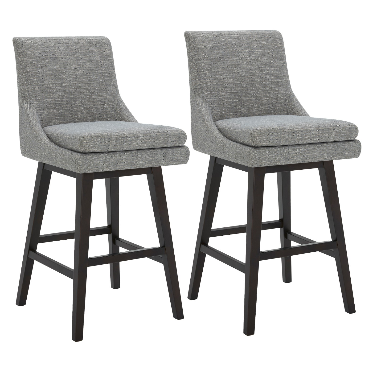 CHITA Bar Height Swivel Bar Stools Set of 2, 30\