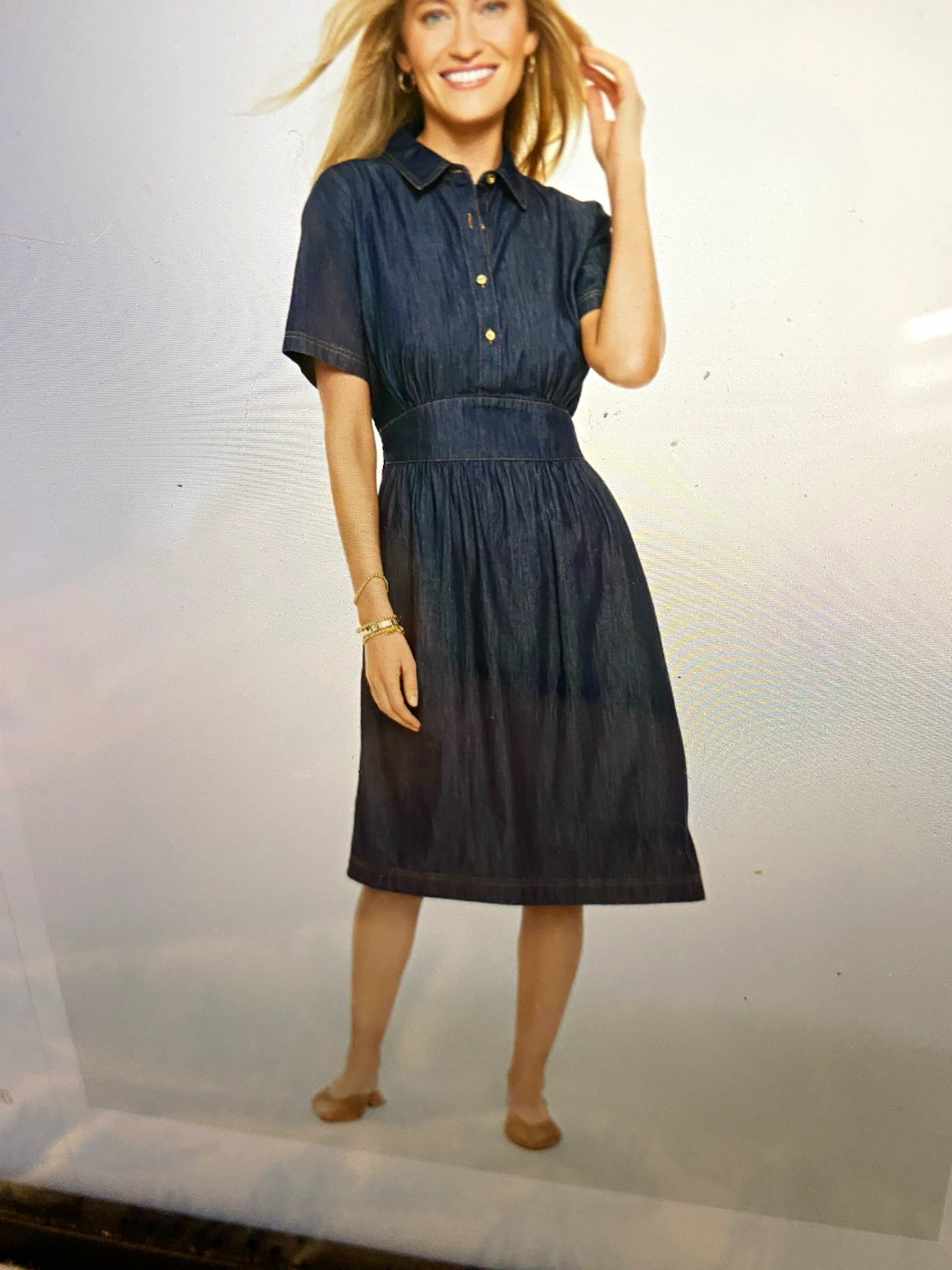 Brand new with tags Talbots . Woman’s 16 plus denim dress Brand new with tags Talbots . Woman’s 16 plus denim dress
