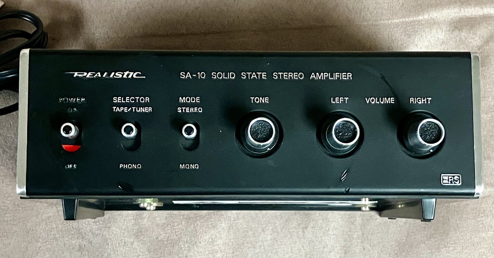 Realistic SA-10 Stereo Amplifier Model 31-1982B Vintage Solid State Woodgrain