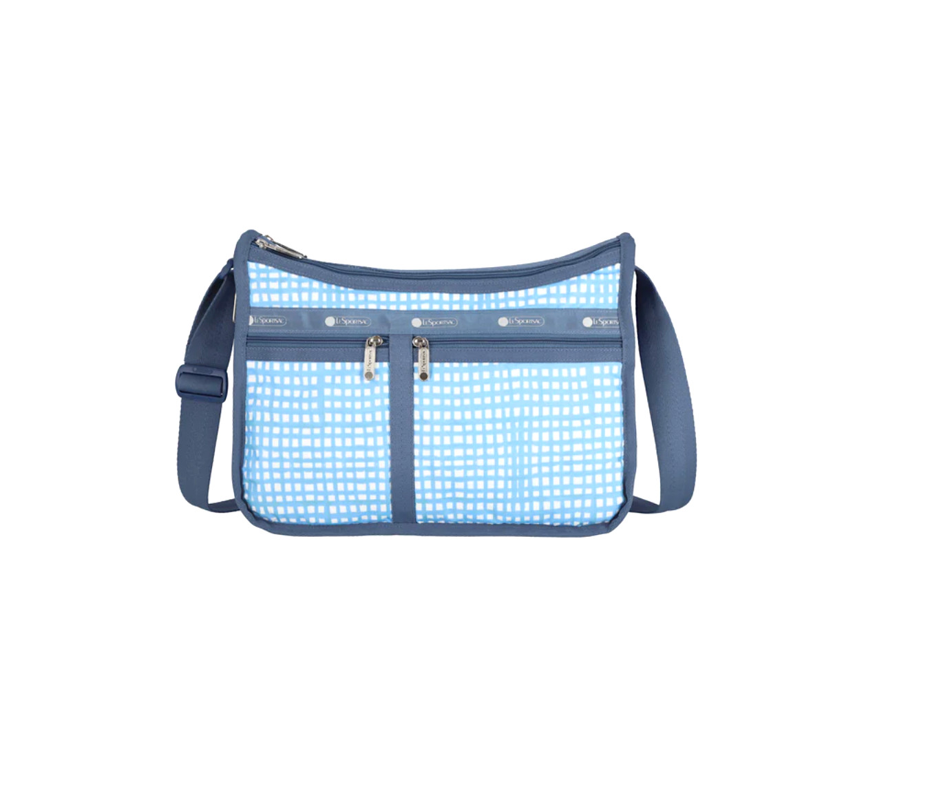 LeSportsac Painterly Weave Deluxe Everyday Bag Playful Gingham Inspired Weave