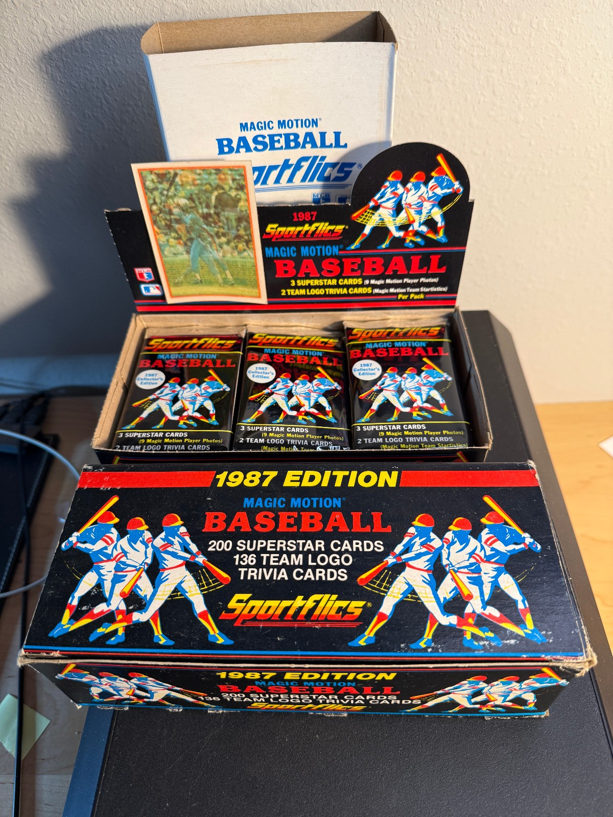 1987 Sportflics Baseball Factory Set + (1) Box of 1987 Sportflics Packs (24)