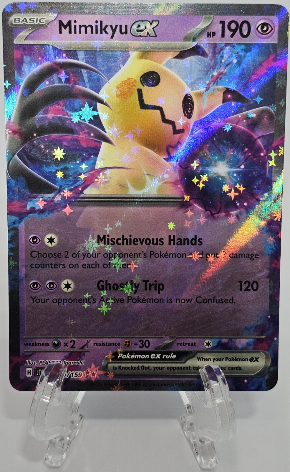 Mimikyu ex 069/159 Double Rare Journey Together Pokemon Near Mint Mimikyu ex 069/159 Double Rare Journey Together Pokemon Near Mint