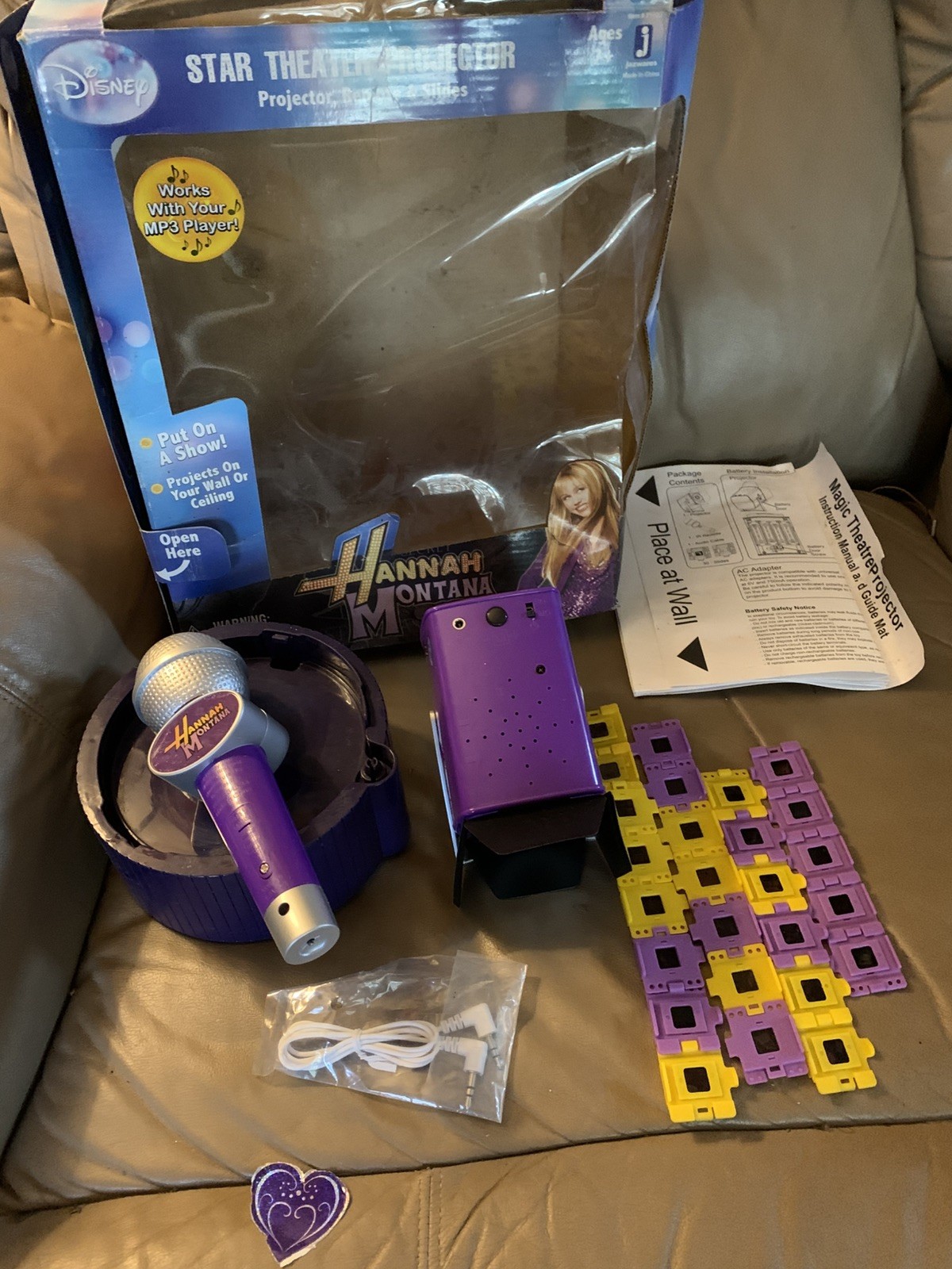 2008 Hannah Montana Disney MP3 Star Theater Projector Rare- Used Read