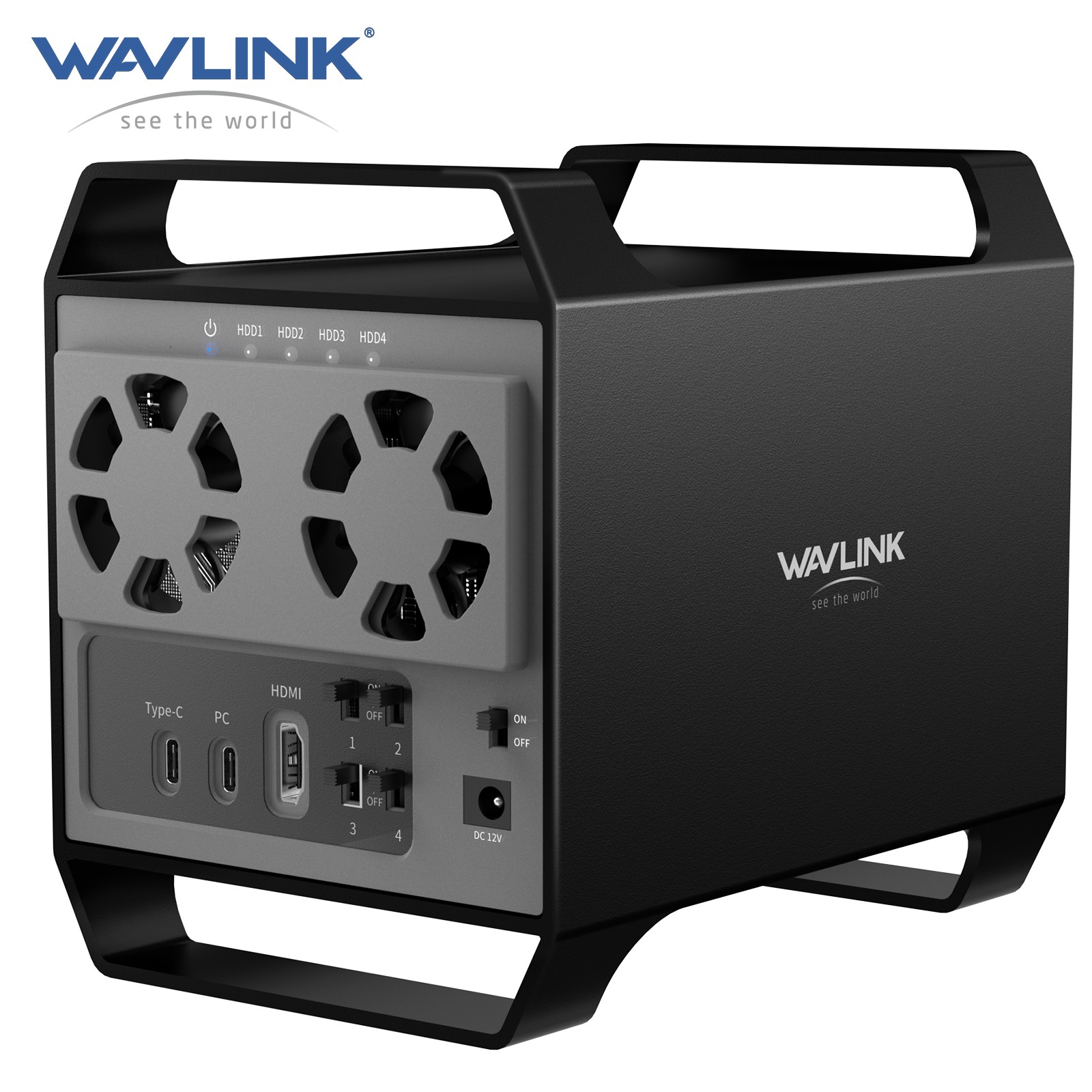 WAVLINK USB C 4/2 Bay Hard Drive Docking Station for 2.5