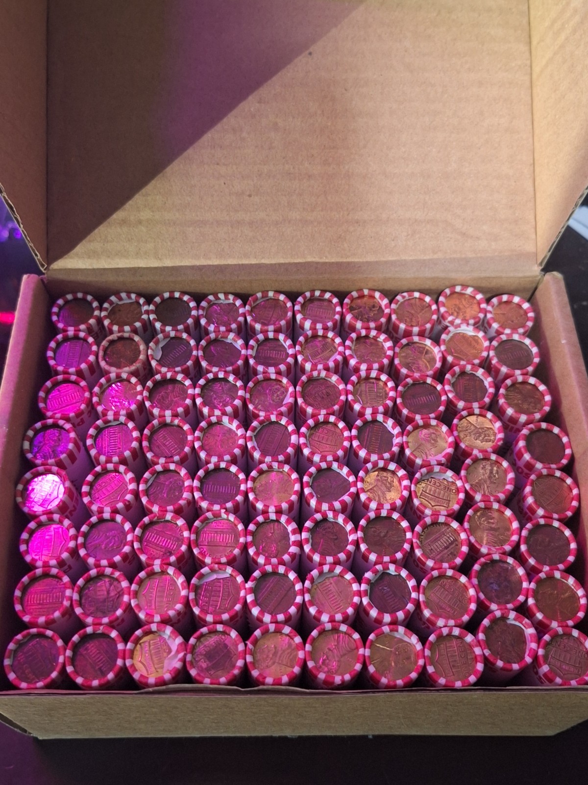 🔥 10 Rolls of Pennies UNSEARCHED From Bank OBW Sealed‼️
