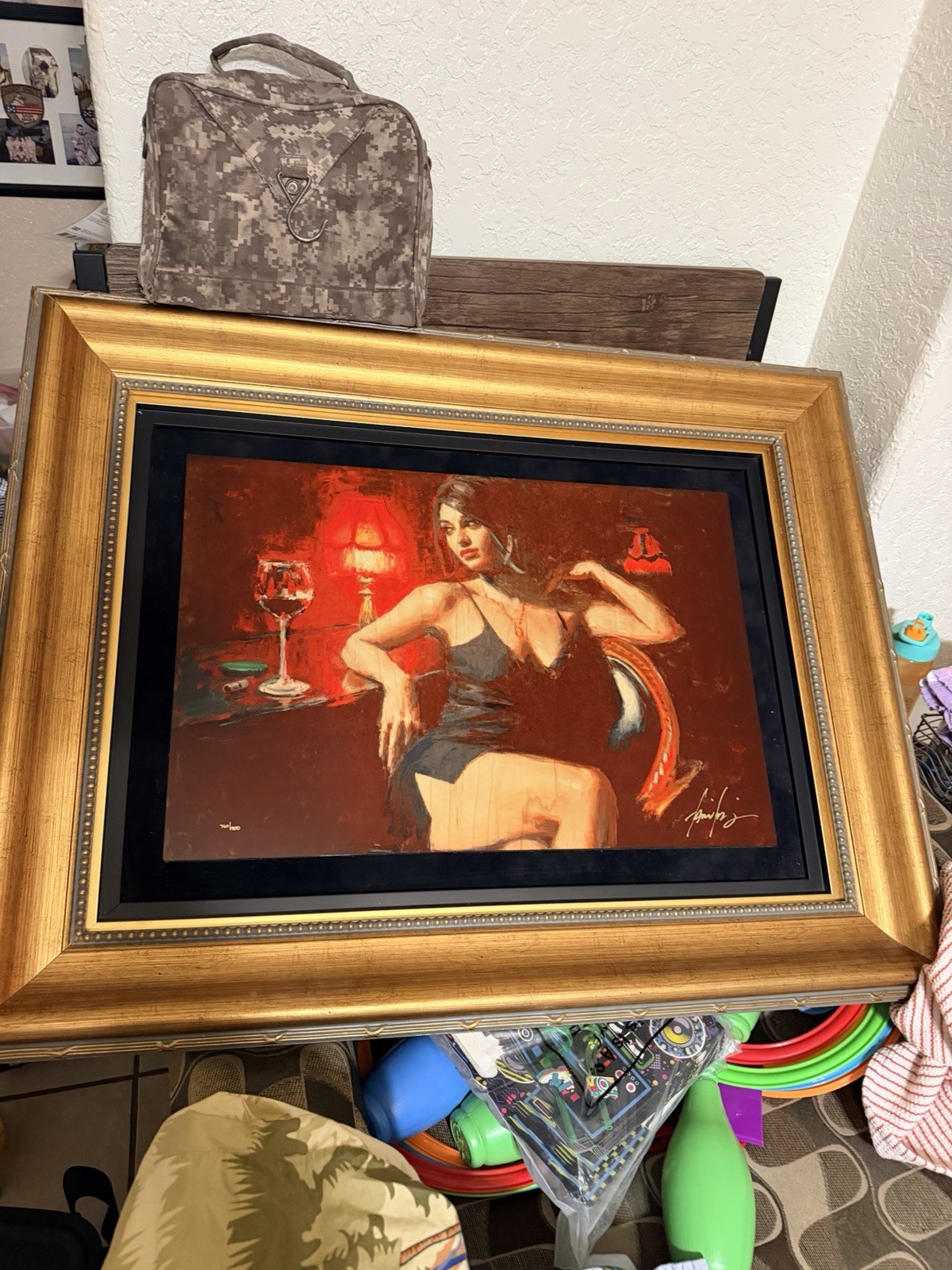FABIAN PEREZ Saba At Las Brujas Caldograph Rare Piece 760/950  Signed And Frame