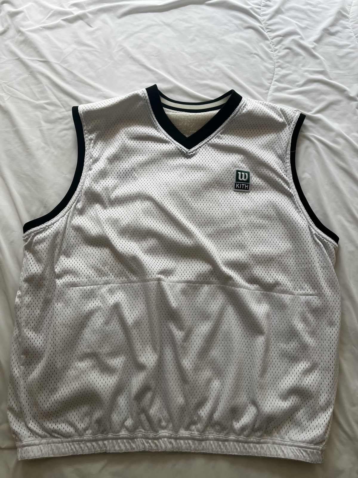 Kith x Wilson XL Sweater Vest Dobby Reversible Boxy Sleeveless Kith x Wilson XL Sweater Vest Dobby Reversible Boxy Sleeveless