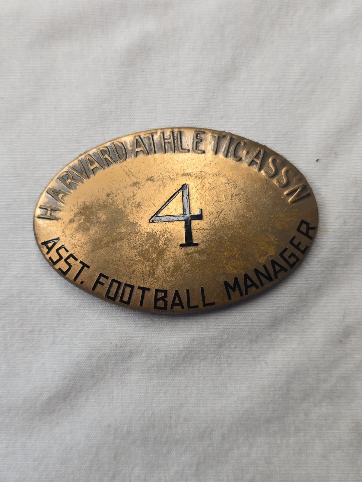 RARE 1920s VINTAGE HARVARD UNIVERSITY BRASS FOOTBALL COACH BADGE PIN- ATHLETICS RARE 1920s VINTAGE HARVARD UNIVERSITY BRASS FOOTBALL COACH BADGE PIN- ATHLETICS