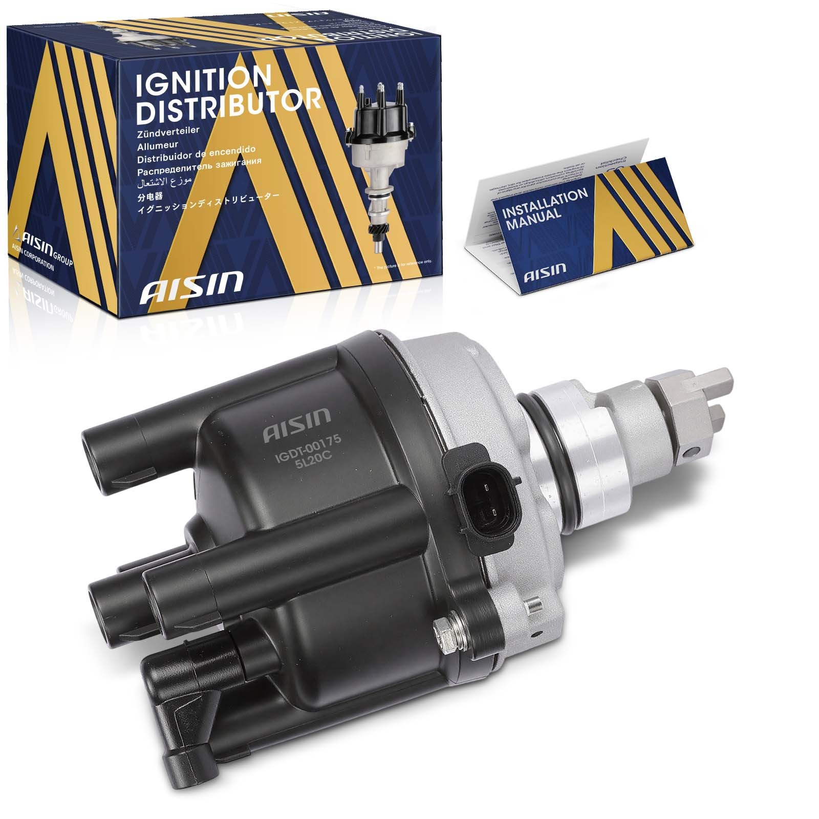 AISIN Ignition Distributor with Cap for Toyota Camry RAV4 Celica 1996-1999