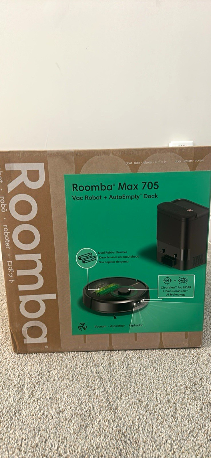 iRobot Roomba Max 705 Robot Vacuum with AutoEmpty Dock (Brand New In Box) iRobot Roomba Max 705 Robot Vacuum with AutoEmpty Dock (Brand New In Box)