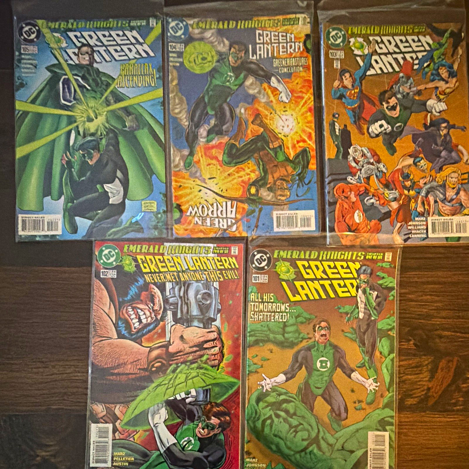 DC Comics Green Lantern Emerald Knights Comic Book Lot 5 Issues Modern Age