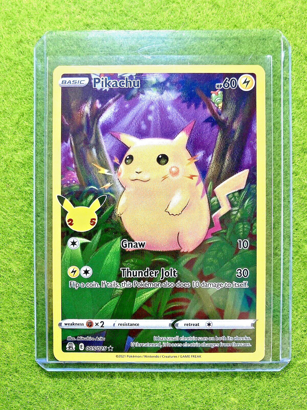 Pikachu POKEMON CARD CELEBRATIONS FULL ART 2021 Pokémon PIKACHU Card Art