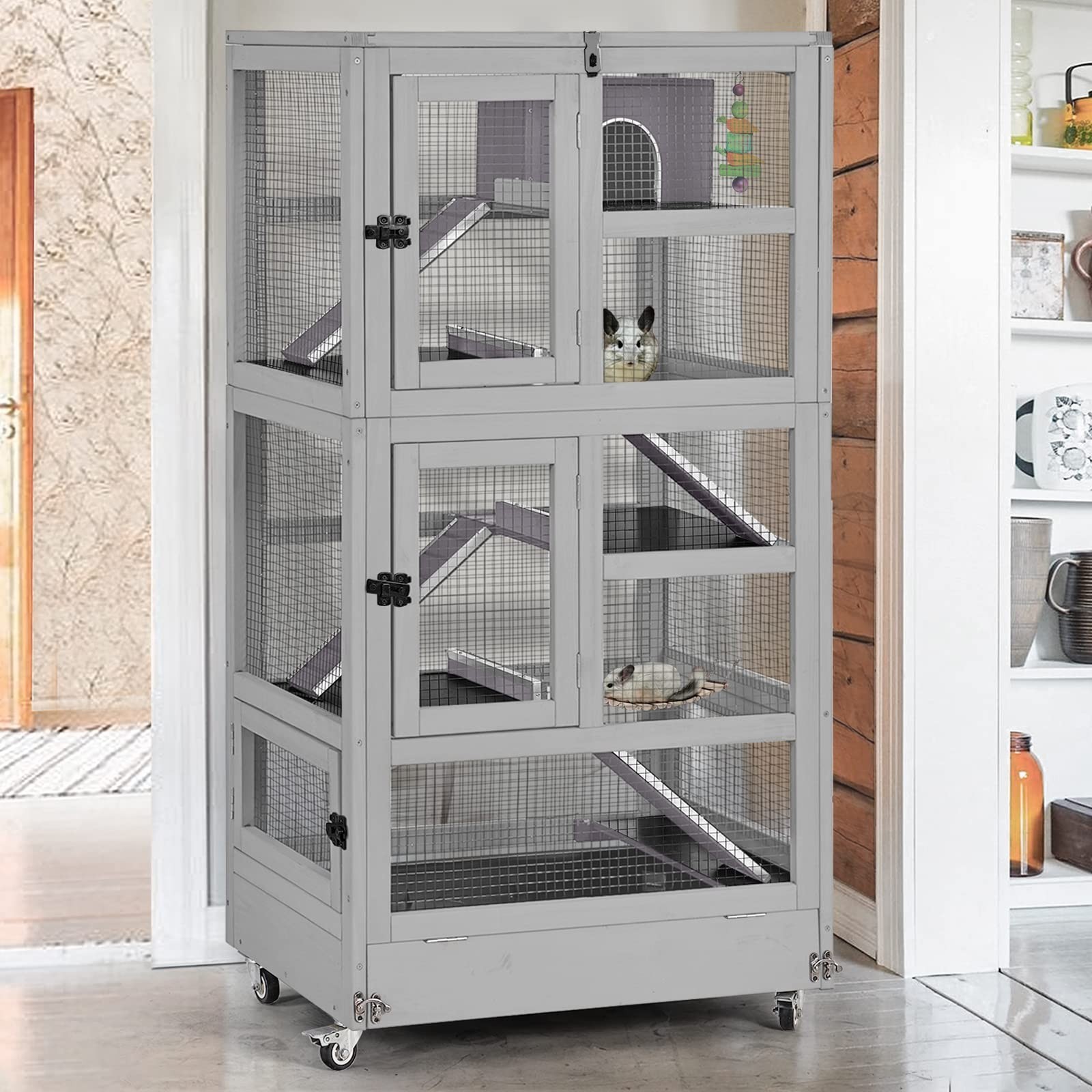 Ferret Cage Rat Cage 5 Levels Small Animal Cage Anti-Chewing Ferret Cage Rat Cage 5 Levels Small Animal Cage Anti-Chewing