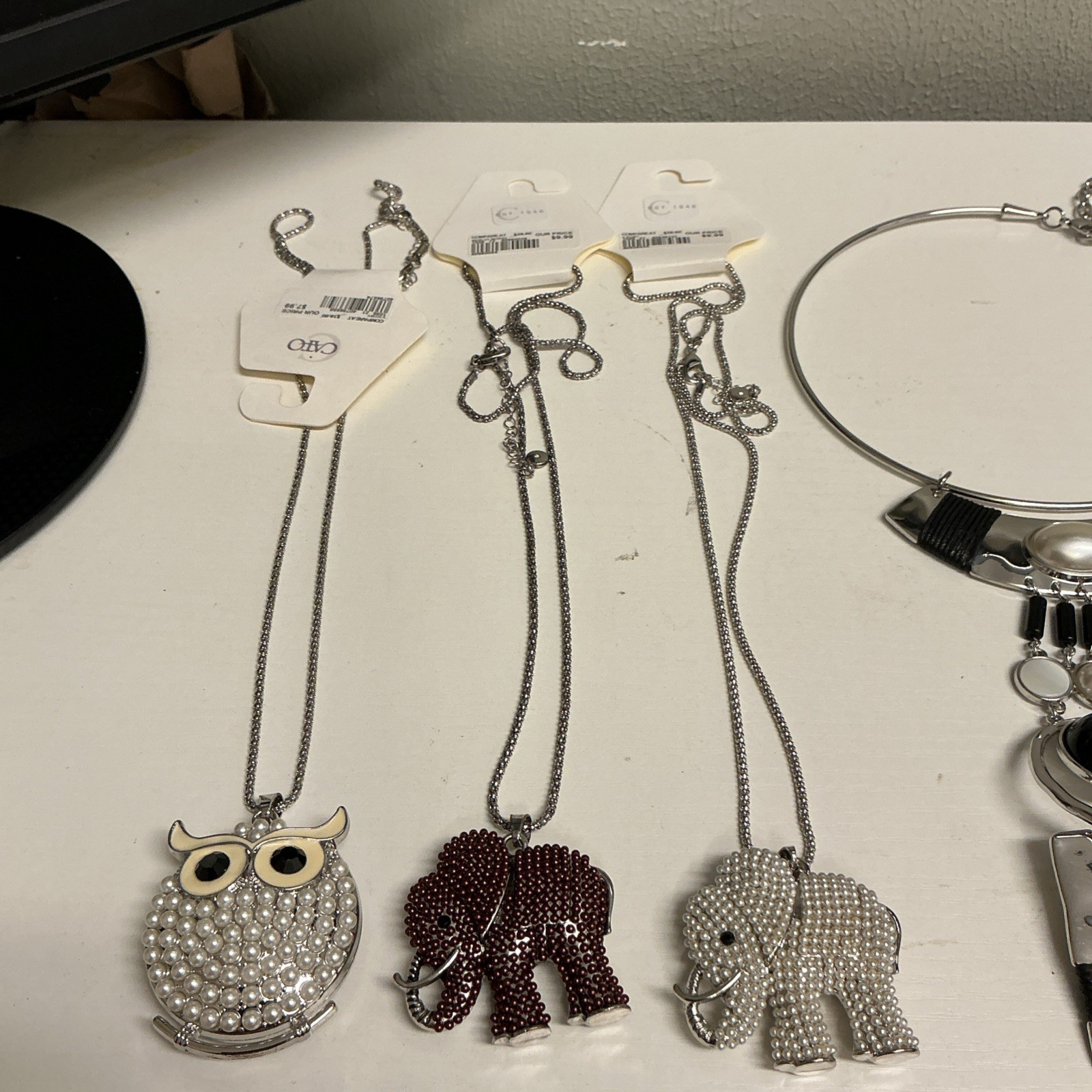 Cato Women’s 5 Necklace Lot Elephants And Owls NWT, 4067 Cato Women’s 5 Necklace Lot Elephants And Owls NWT, 4067