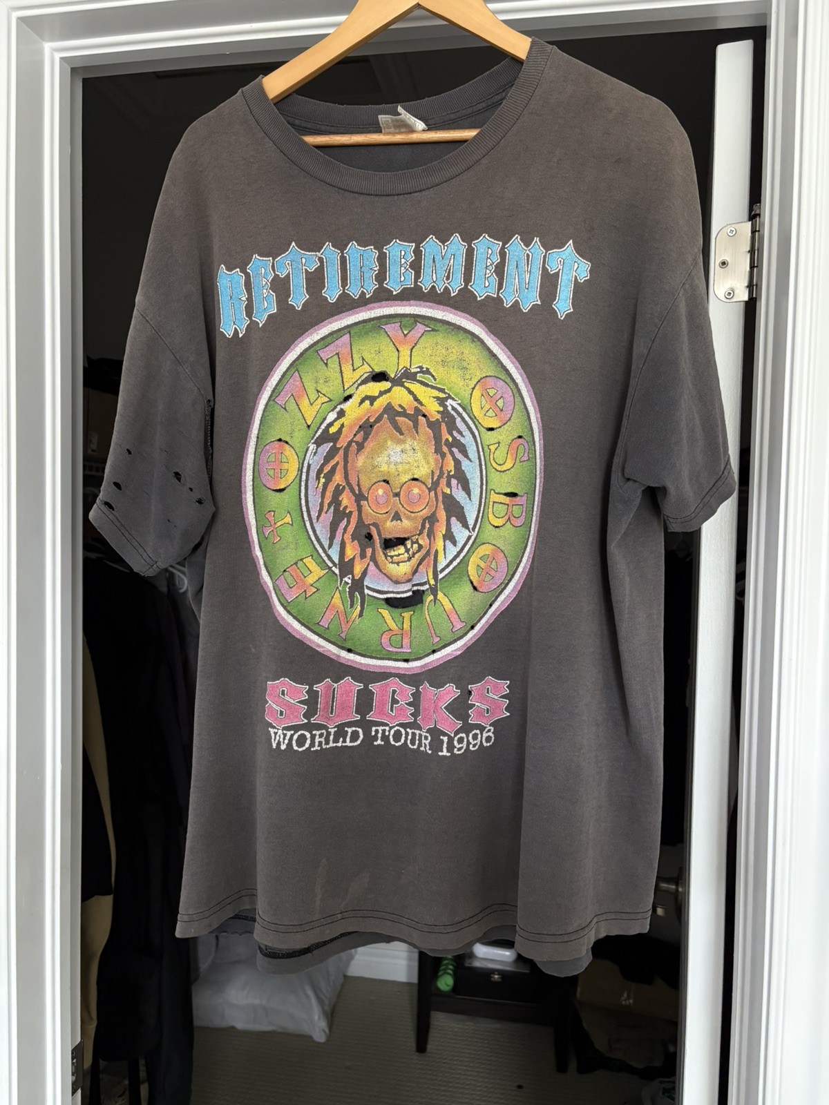 Vintage 1996 Ozzy Osbourne Thrashed Tour Tee