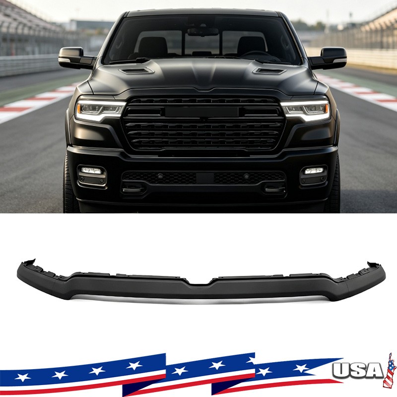 7JB48TZZAC Front Bumper Upper Grille Molding Trim For Ram 1500 25-26 Matte Black