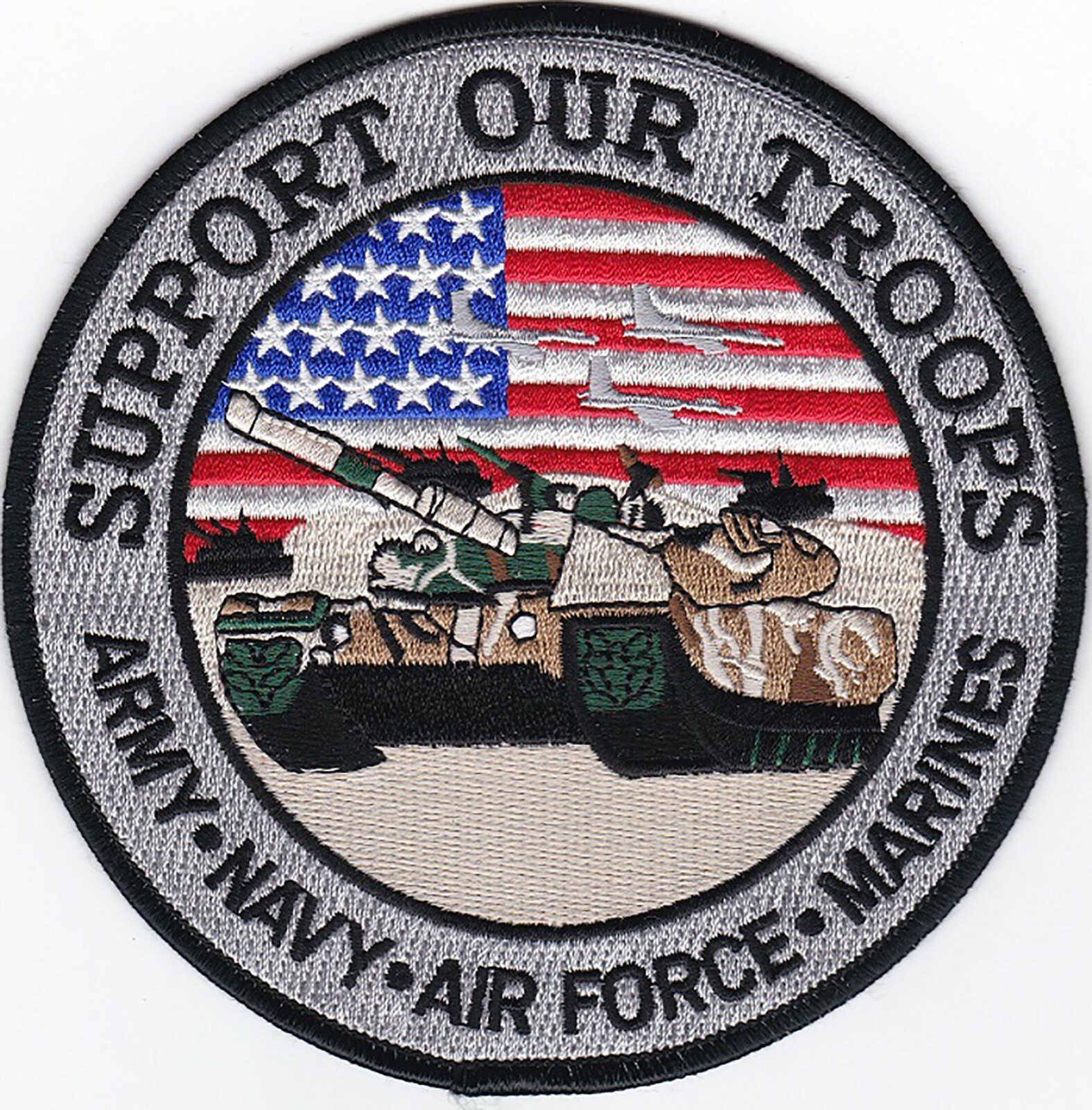 SUPPORT OUR TROOPS USA Embroidered Patches 5\