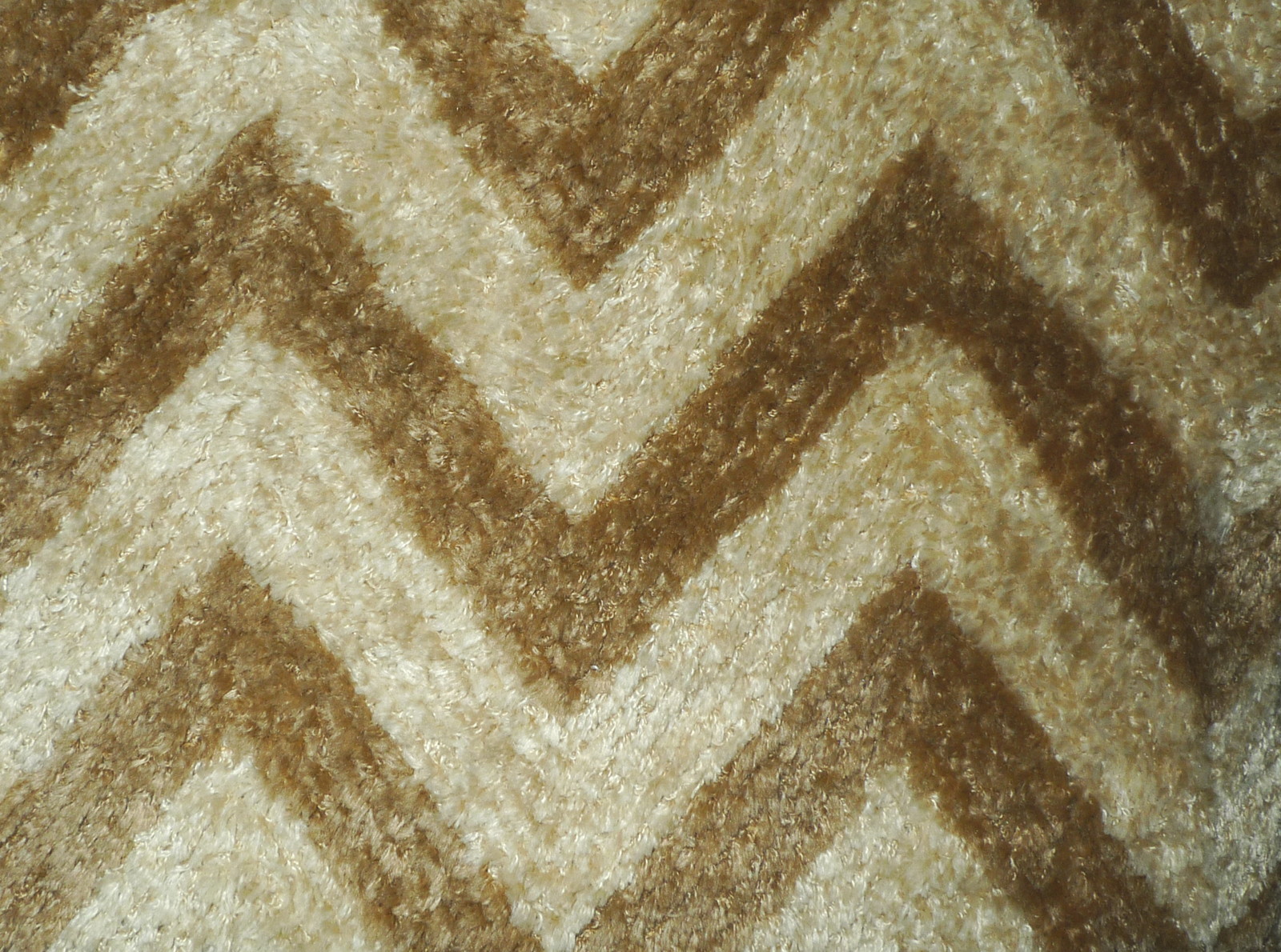 DONGHIA Sunbrella ZigZag Ginger Terry Cloth Acrylic Indoor Outdoor New Remnant