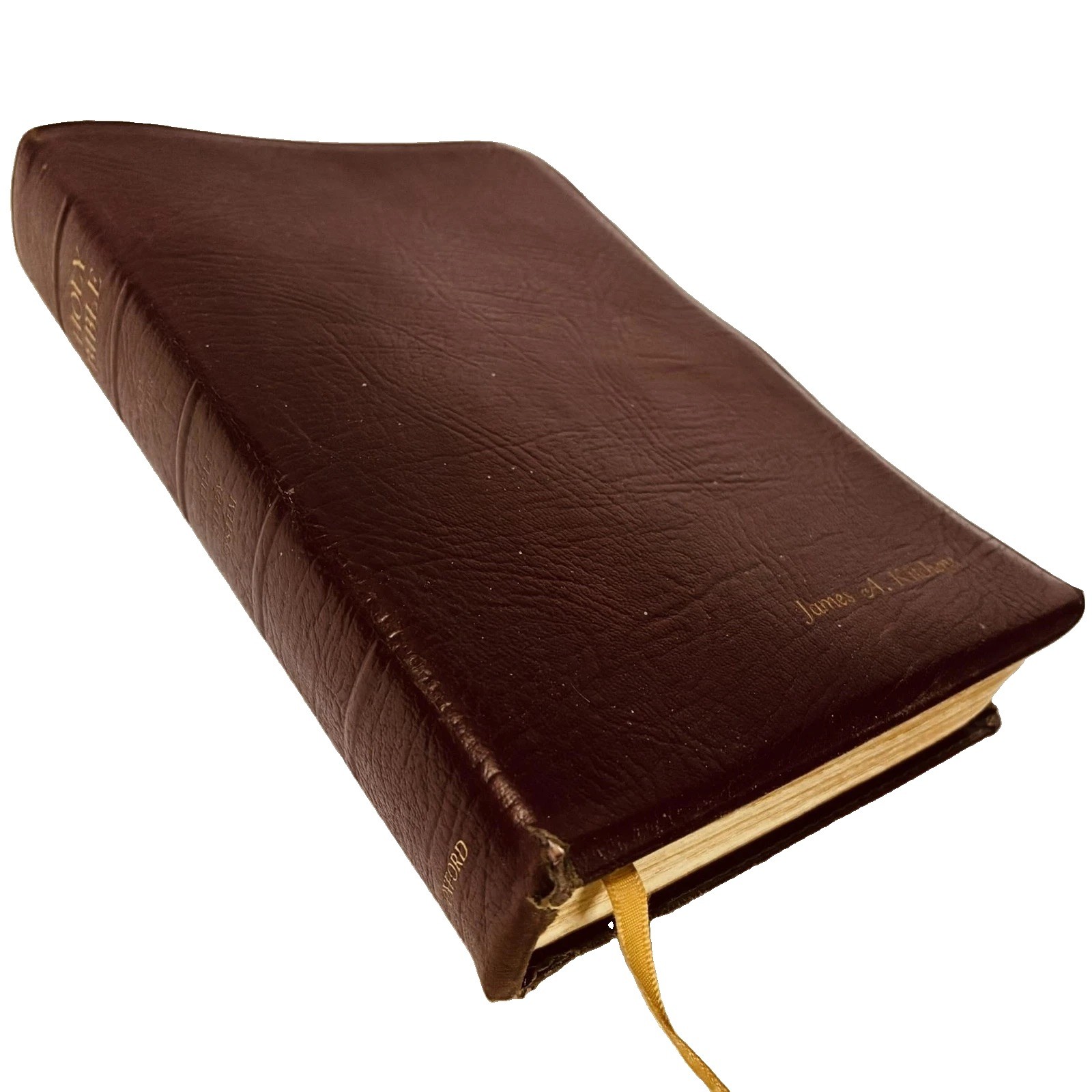 Vintage Scofield Study Bible KJV Oxford Genuine Morocco Leather Red Letter Gilt
