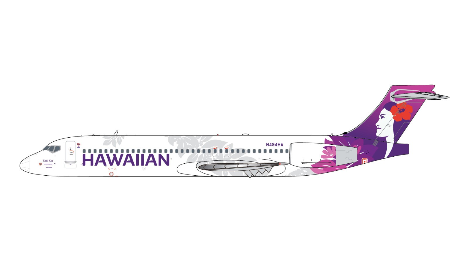 GeminiJets 1:400 Hawaiian Airlines Boeing 717-200 N494HA GJHAL2437 PRE-ORDER