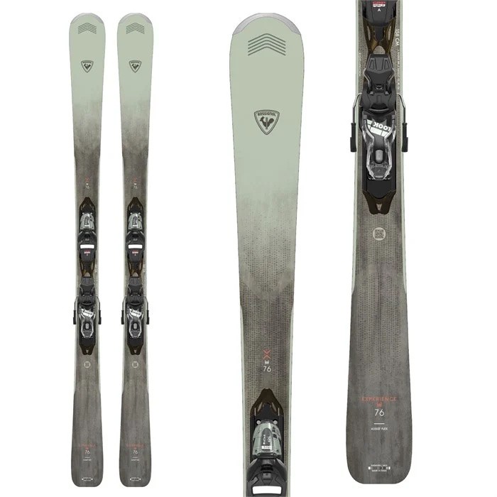 Rossignol Women\'s Experience W 76 Skis (No Bindings) with System Rails 2025 -