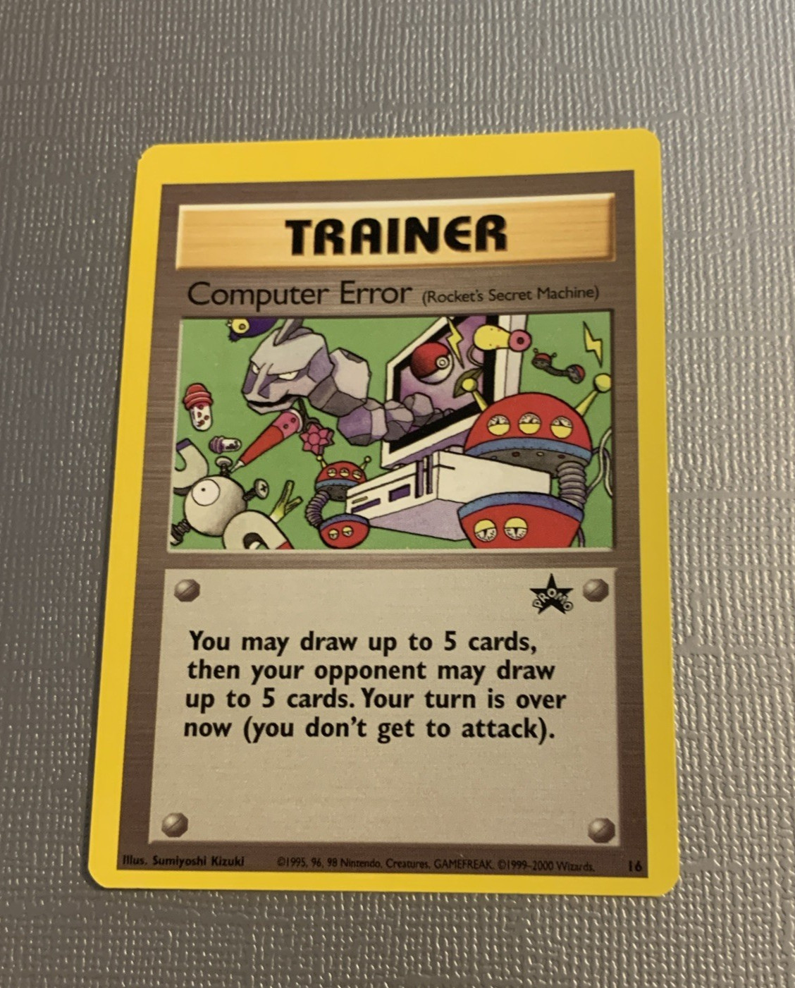 Computer Error Trainer 16 Black Star Promo 2000 Wizards Pokemon Card - NEW-MINT